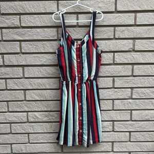 Abercrombie kids Striped Sleeveless Button-Down Dress Sz 11/12